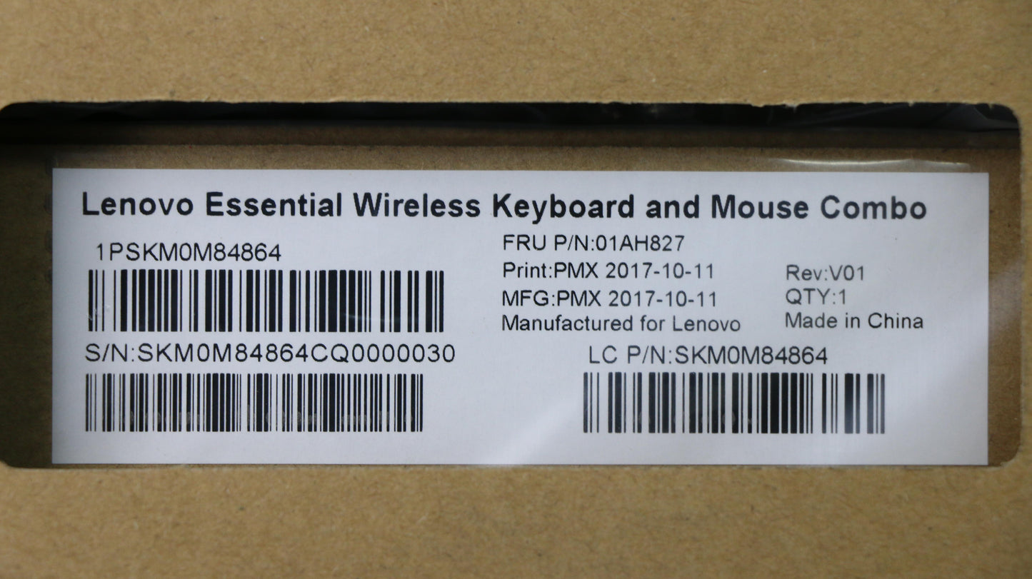 Lenovo Primax Rfbu71 2.4G Bk Be_Fr - 01AH827