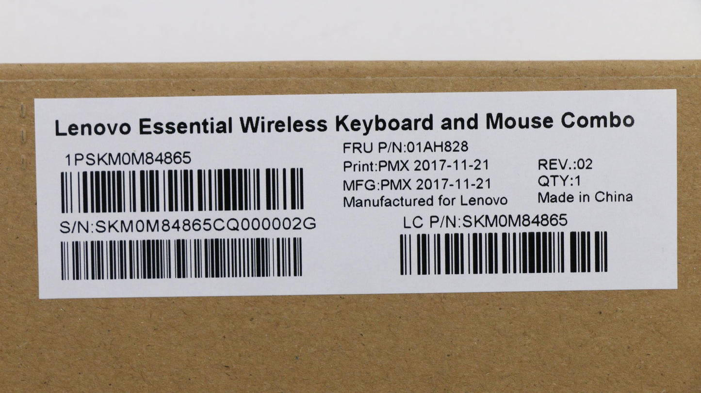 Lenovo Primax Rfbu71 2.4G Bk Be_En - 01AH828