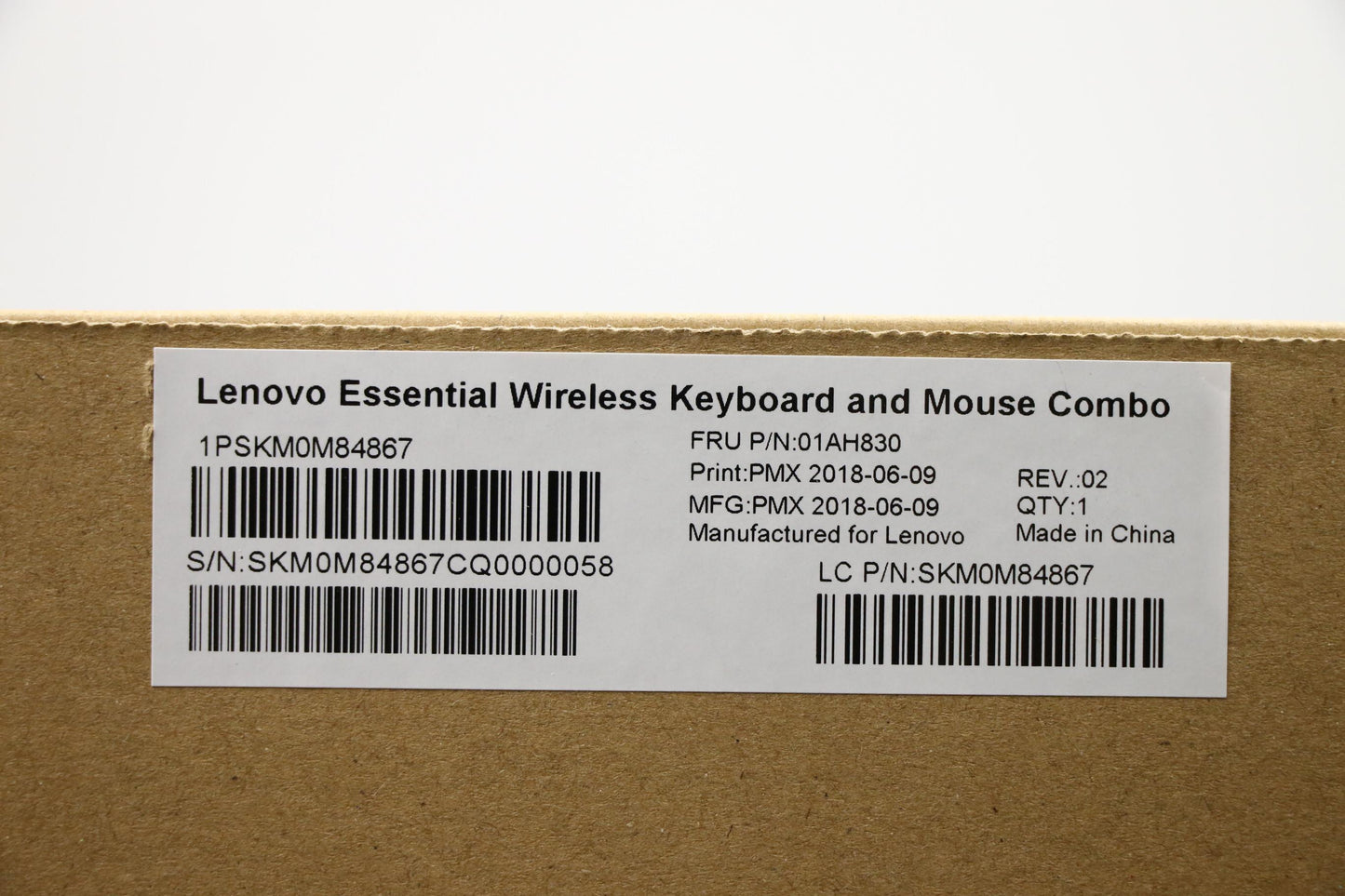 Lenovo Primax Rfbu71 2.4G Bk Bg - 01AH830