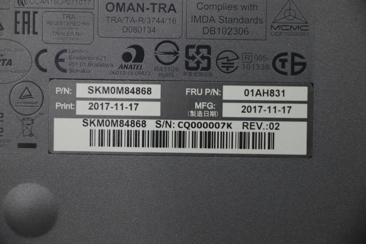 Lenovo Kyb_Mouse Primax Rfbu71 2.4G B - 01AH831