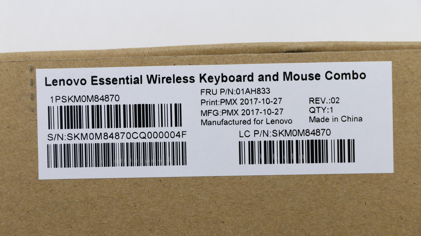 Lenovo Primax Rfbu71 2.4G Bk Da - 01AH833