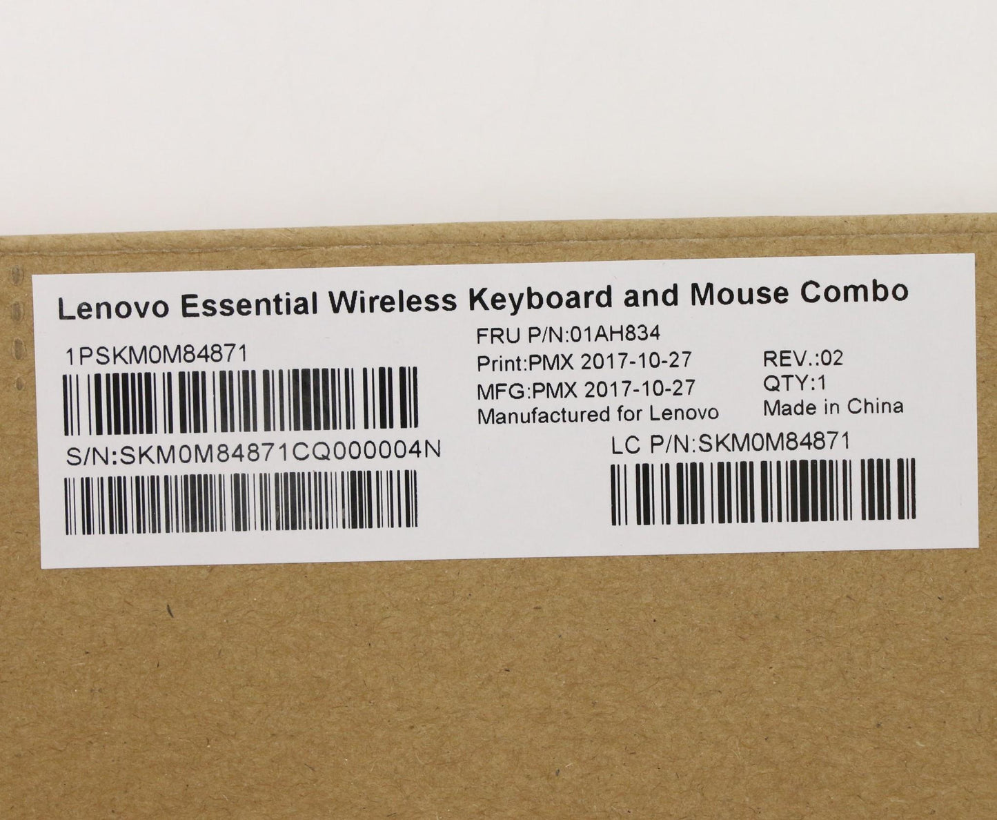 Lenovo Kyb_Mouse Primax Rfbu71 2.4G B - 01AH834
