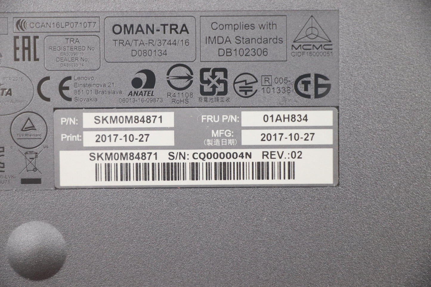 Lenovo Kyb_Mouse Primax Rfbu71 2.4G B - 01AH834