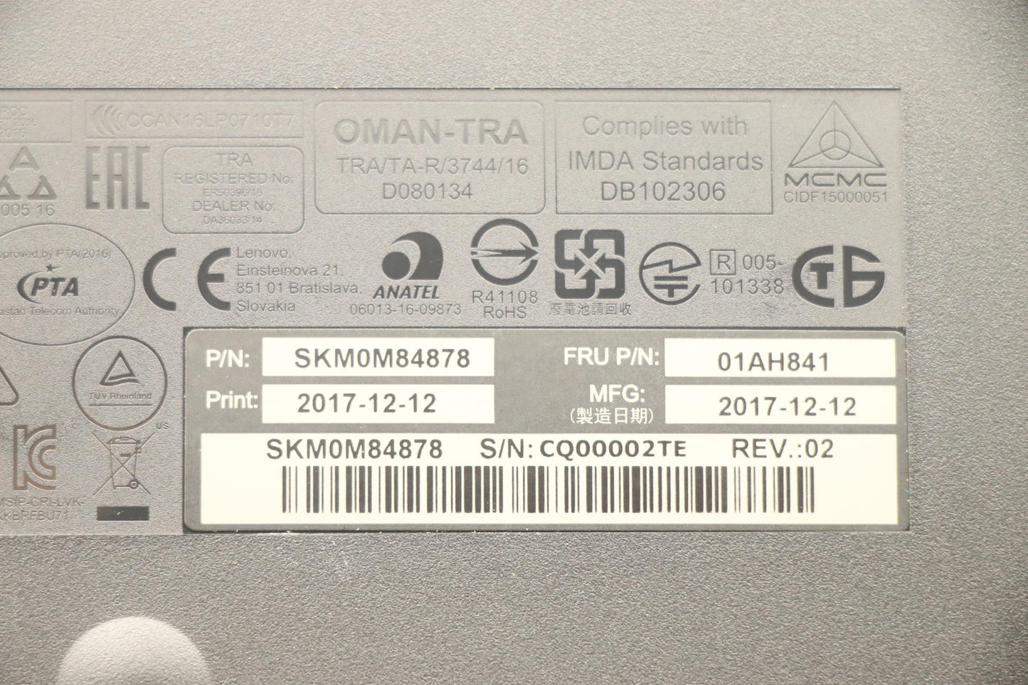 Lenovo Primax Rfbu71 2.4G Bk He - 01AH841