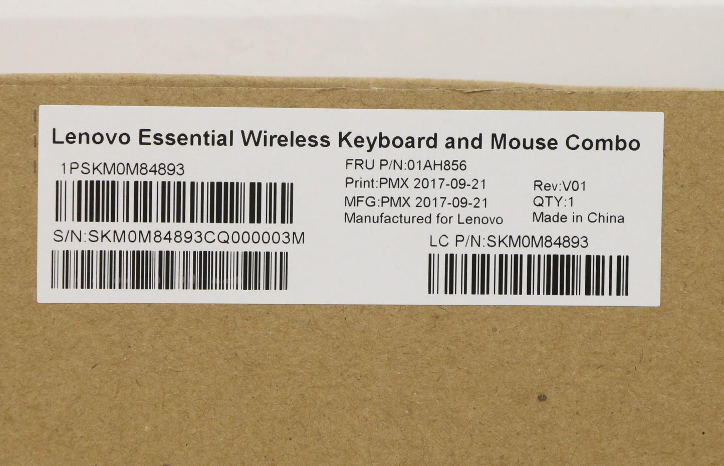 Lenovo Kyb_Mouse Primax Rfbu71 2.4G B - 01AH856