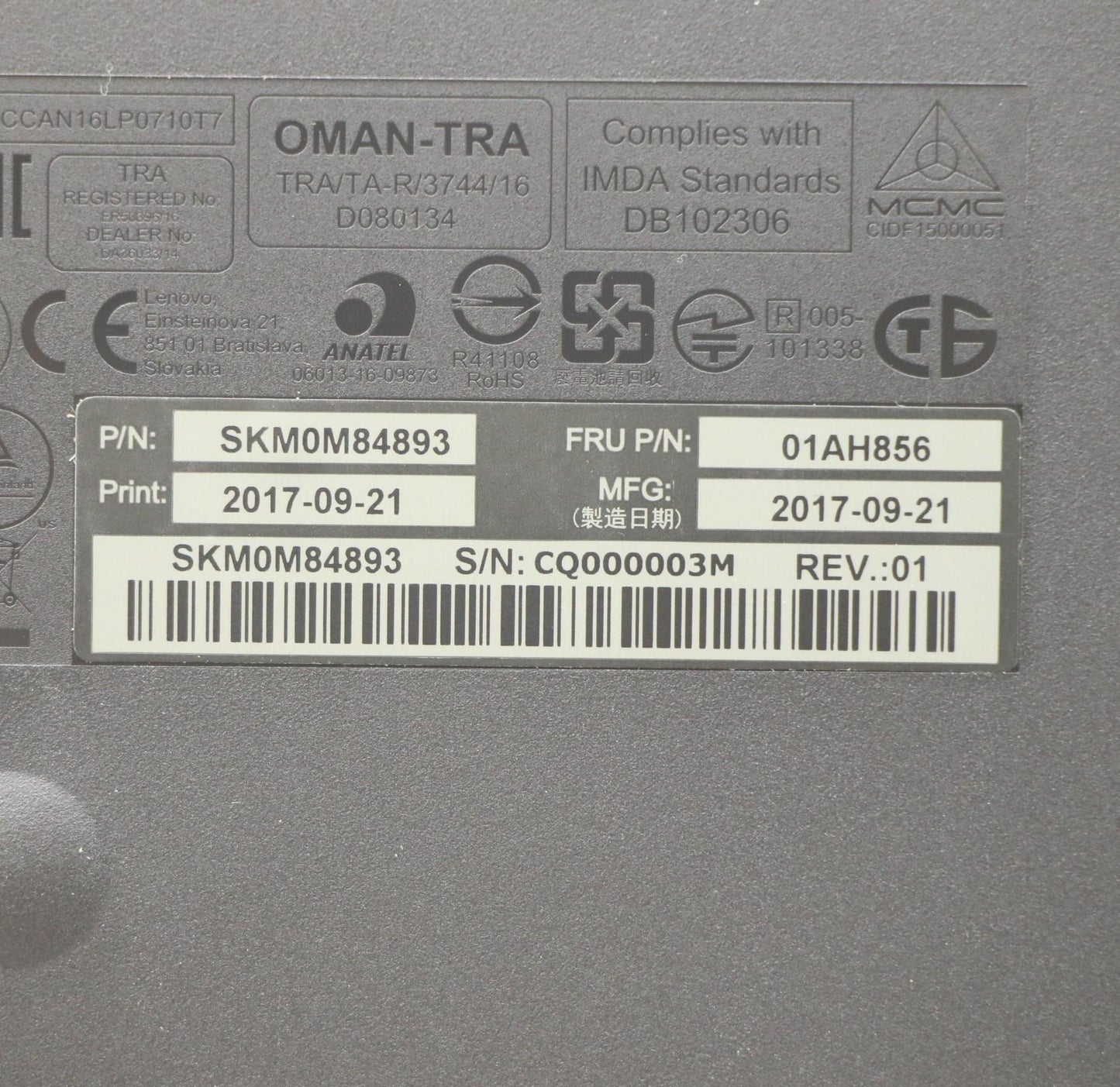 Lenovo Kyb_Mouse Primax Rfbu71 2.4G B - 01AH856