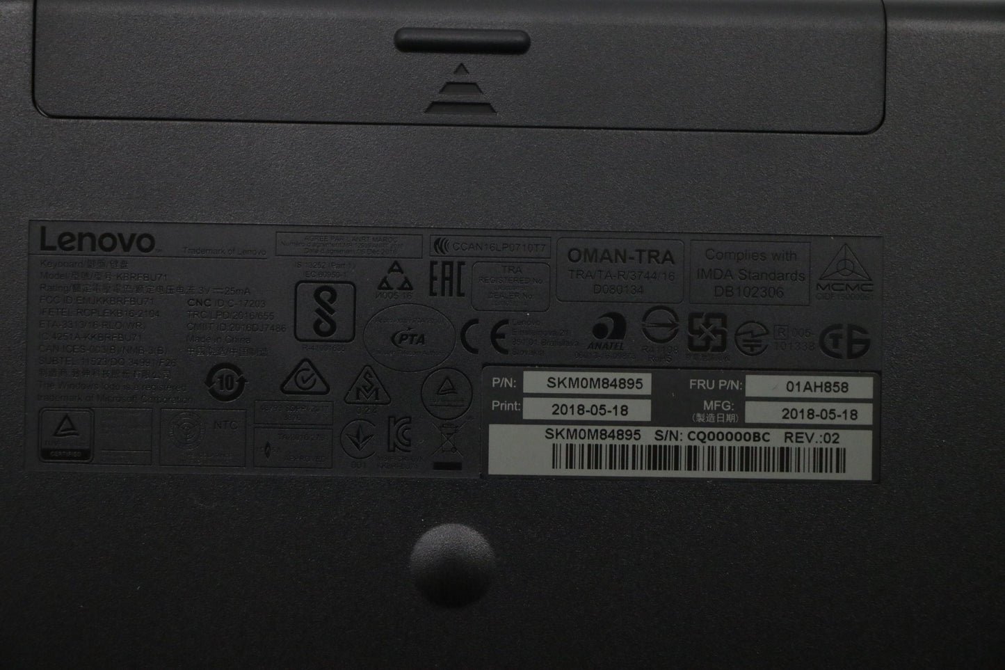 Lenovo Kyb_Mouse Primax Rfbu71 2.4G B - 01AH858