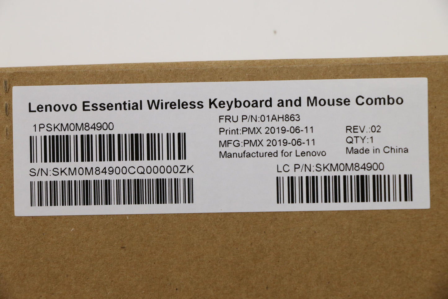 Lenovo Kyb_Mouse Primax Rfbu71 2.4G B - 01AH863