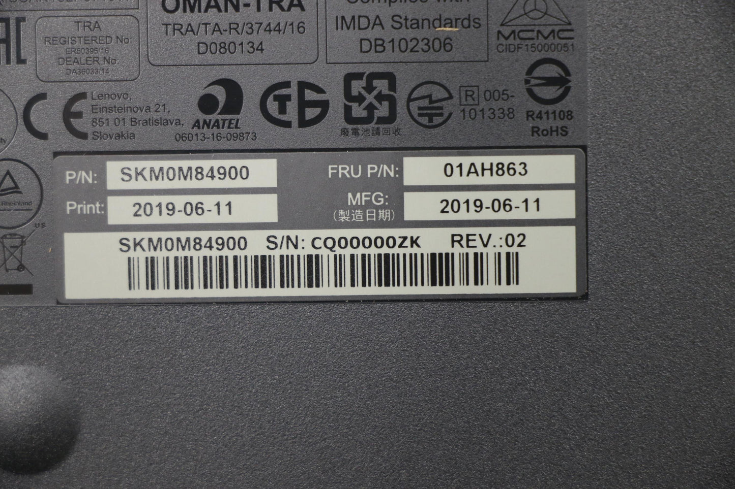 Lenovo Kyb_Mouse Primax Rfbu71 2.4G B - 01AH863