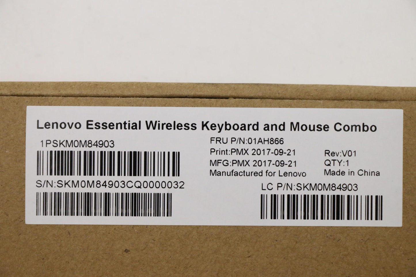 Lenovo Kyb_Mouse Primax Rfbu71 2.4G B - 01AH866