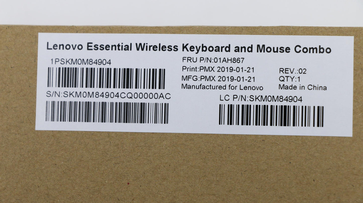 Lenovo Primax Rfbu71 2.4G Bk In - 01AH867