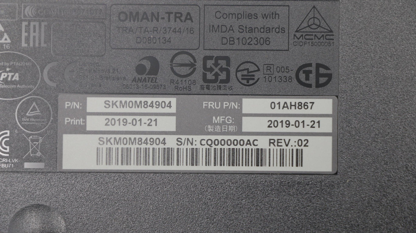 Lenovo Primax Rfbu71 2.4G Bk In - 01AH867