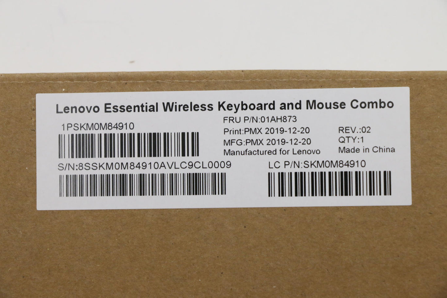 Lenovo Kyb_Mouse Primax Rfbu71 2.4G B - 01AH873