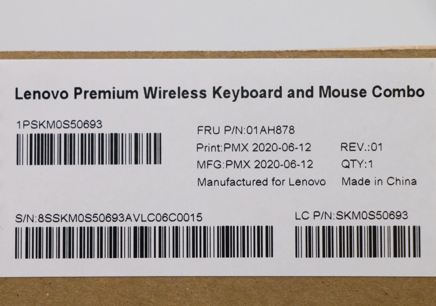 Lenovo Primax A940 2.4G Gy Be En - 01AH878