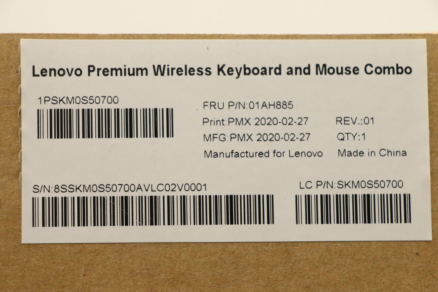 Lenovo Primax A940 2.4G Gy La Sp - 01AH885