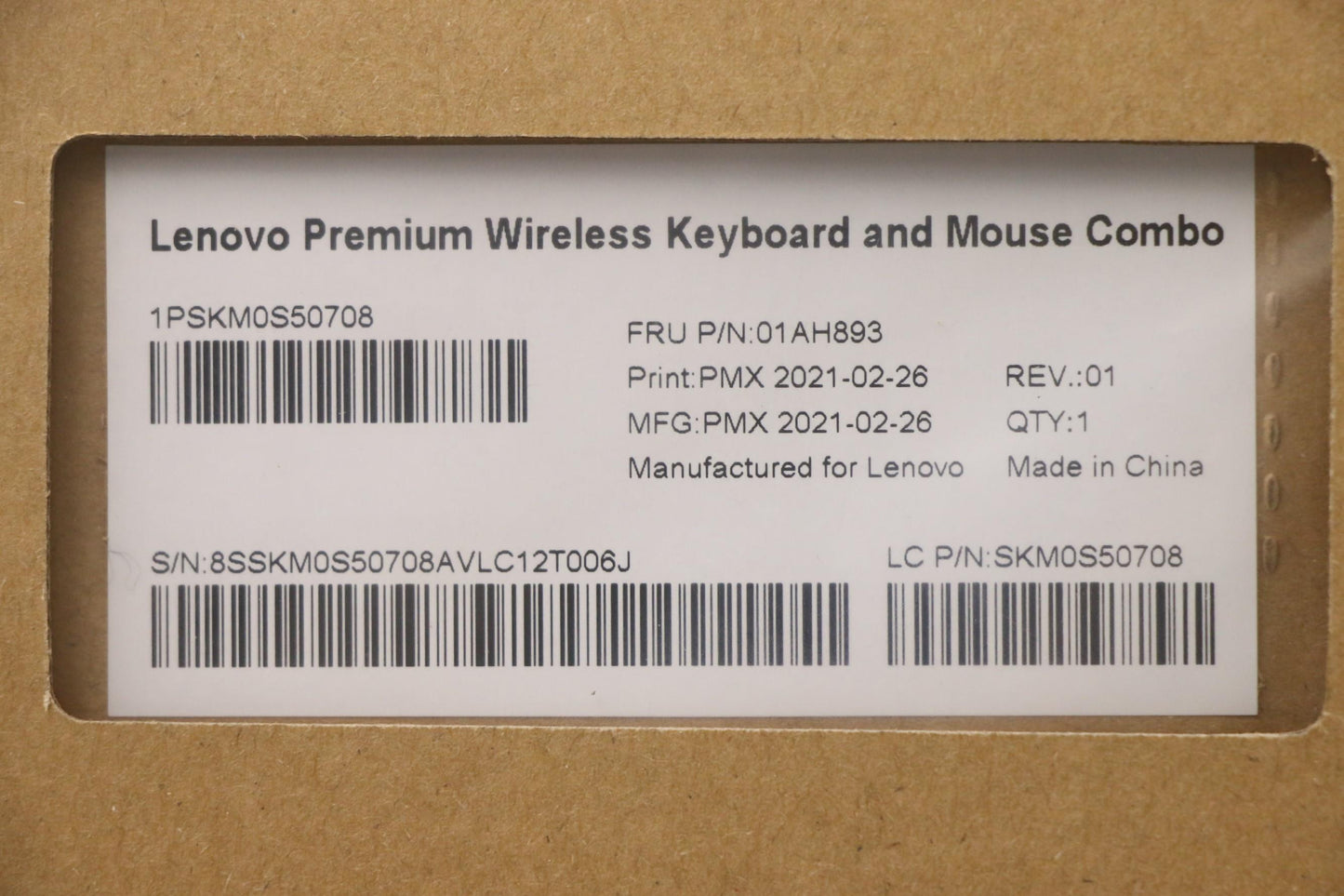 Lenovo Primax A940 2.4G Gy In - 01AH893