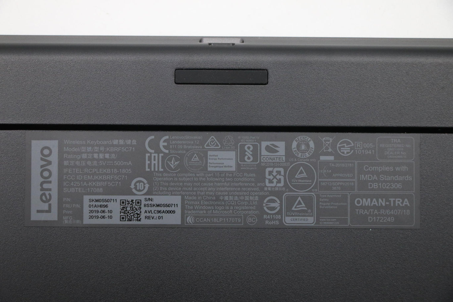 Lenovo Primax A940 2.4G Gy Cz Sl - 01AH896
