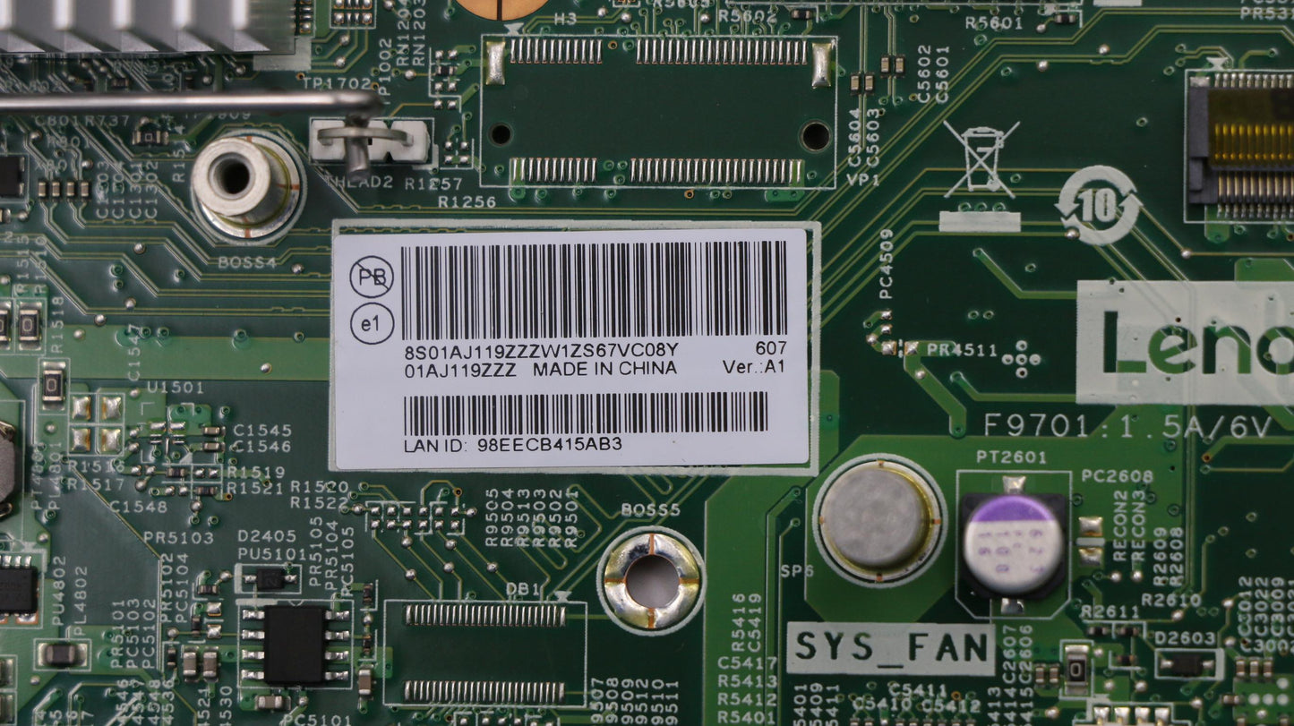 Lenovo Pl System Boards - 01AJ119