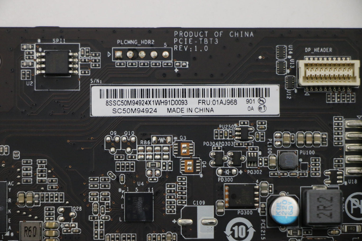 Lenovo (01AJ968) Thunderbolt Card