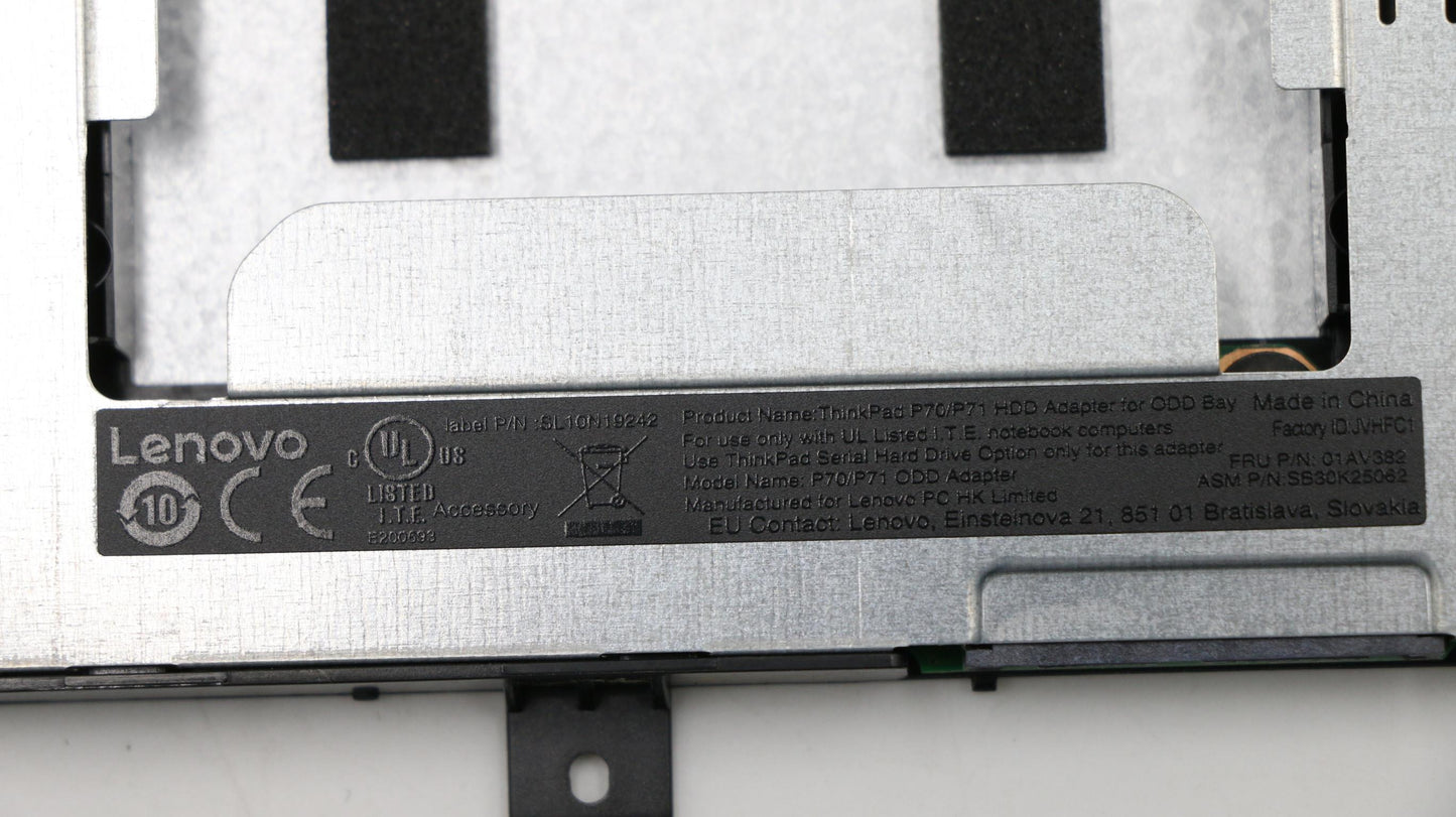Lenovo 2Nd Hdd Adapter,9.5Mm,W/Lbl - 01AV382