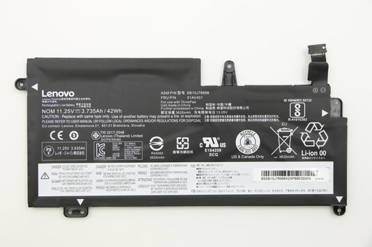 Lenovo (01AV401) 3-Cell Battery, 11.25V, 42 Wh