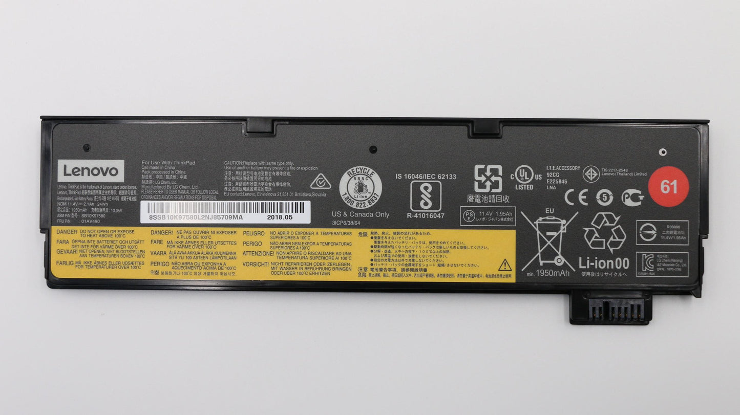 Lenovo 01AV423 Ct470 Batt External 3C 24Wh Li