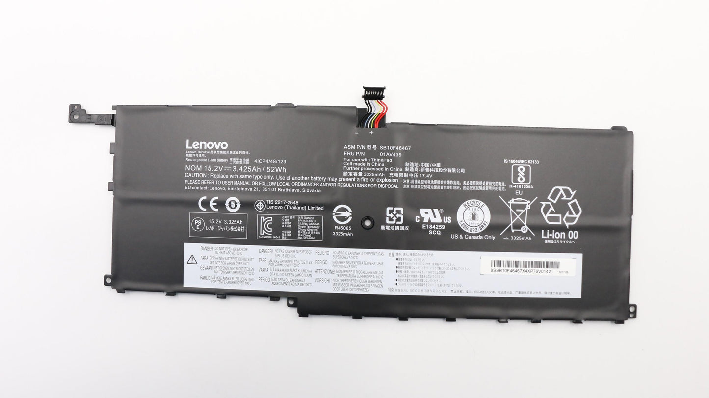 Lenovo 01AV439 Battery Pack Li+ Atl 4C 3.425A