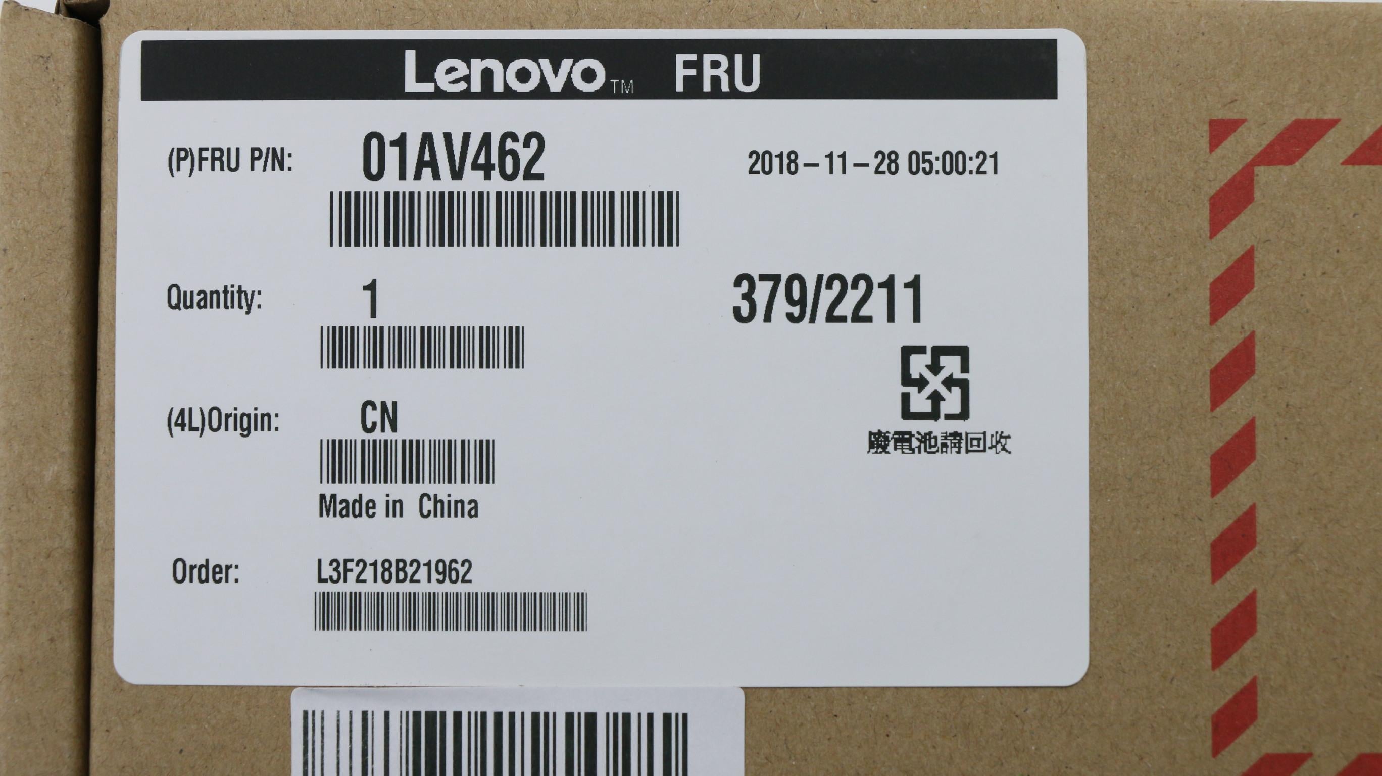 Lenovo 3-Cell Battery, 11.4V, 26.1Wh - 01AV462– LenovoPart