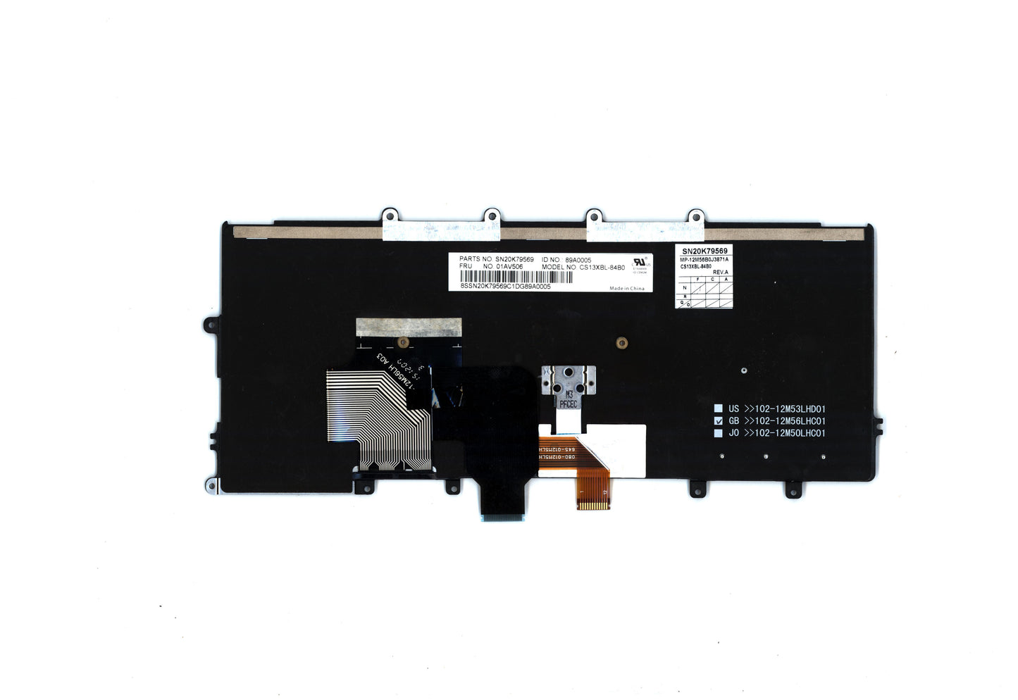 Lenovo Ki Keyboards Internal - 01AV506