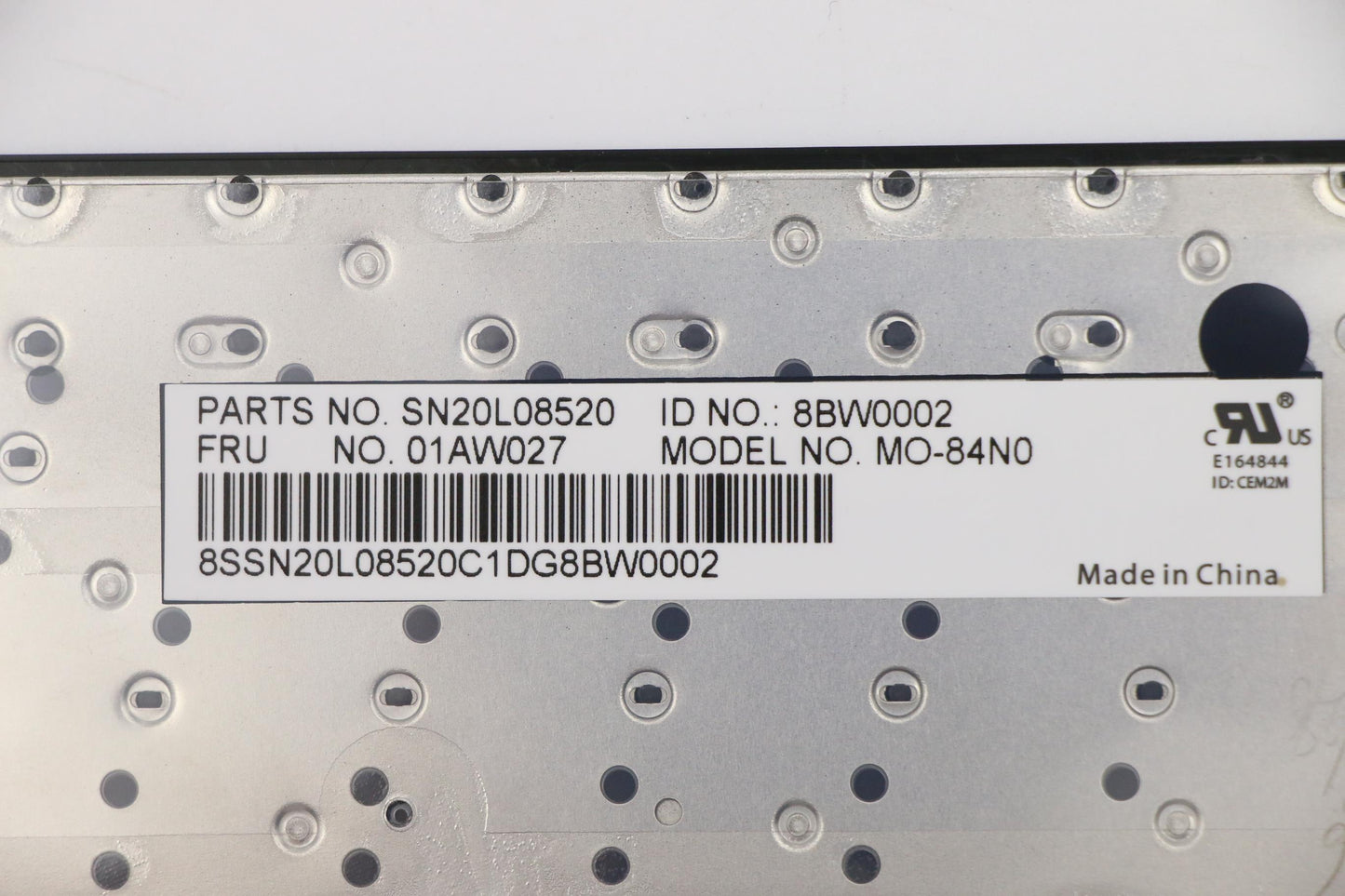 Lenovo Ki Keyboards Internal - 01AW027