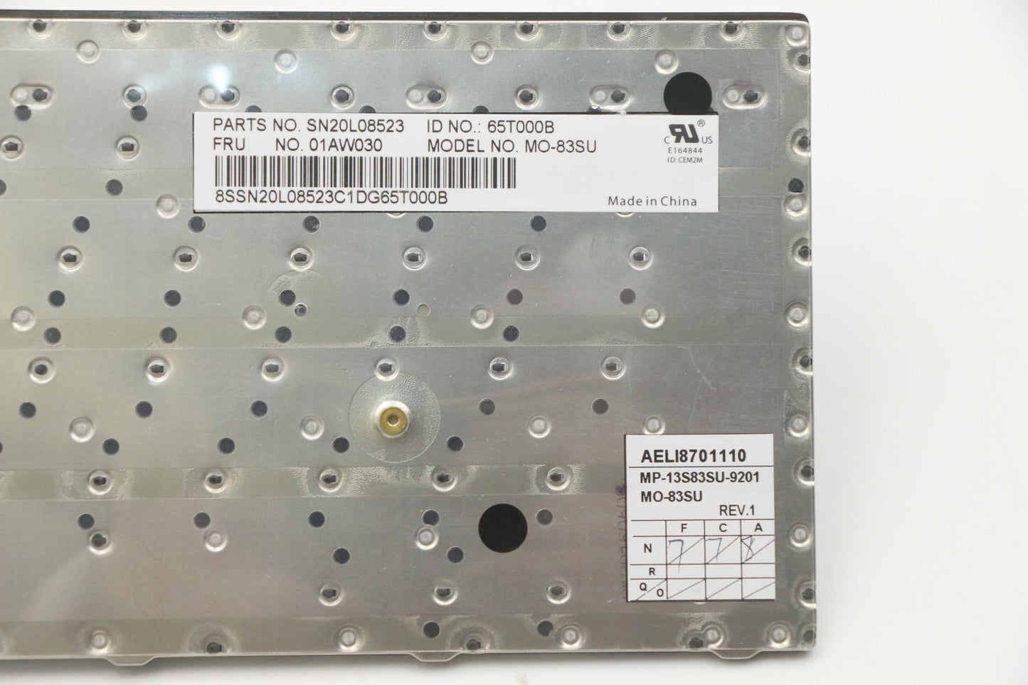 Lenovo Ki Keyboards Internal - 01AW030