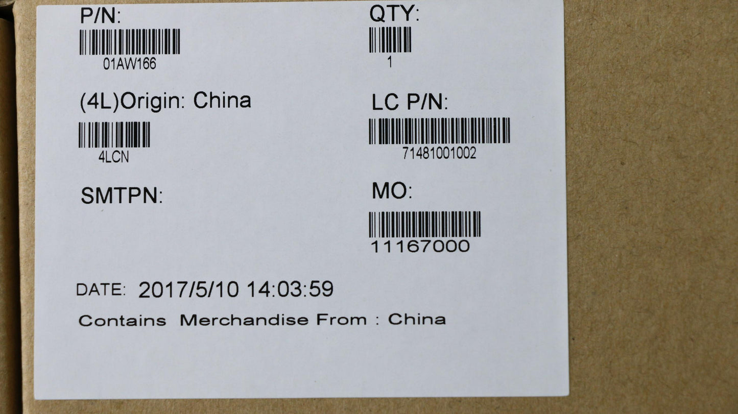 Lenovo Ma Mechanical Assemblies - 01AW166