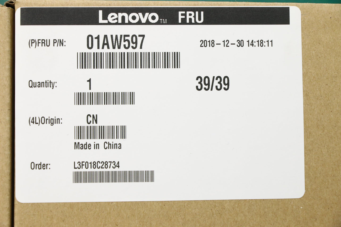 Lenovo 01AW597 Sd Solid State Drives