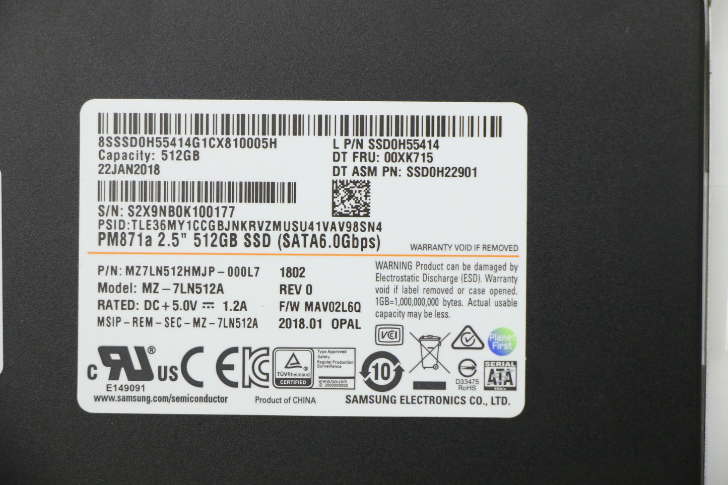 Lenovo 01AW597 Sd Solid State Drives