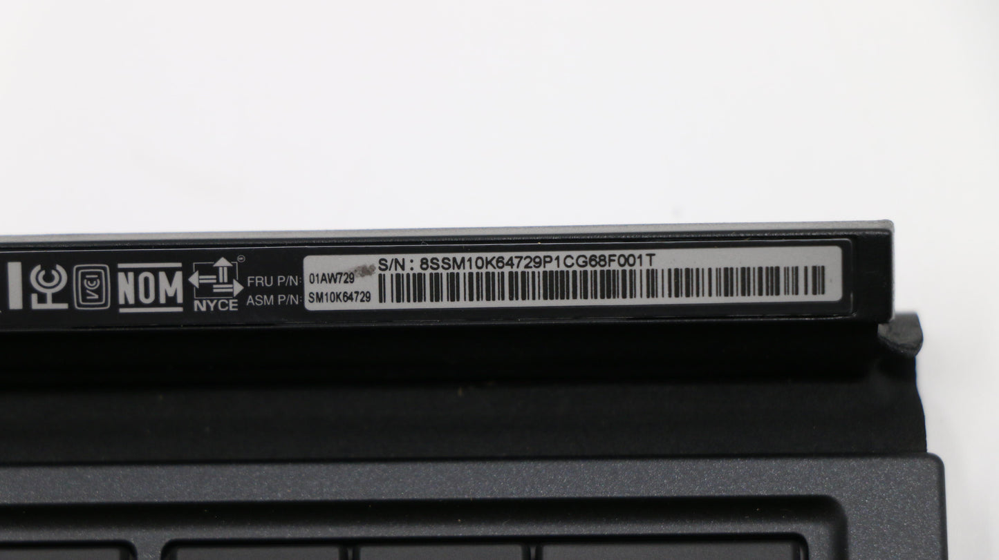 Lenovo 01AW729 X1Tb,Thinkbd,Slv,Gb,Pmx