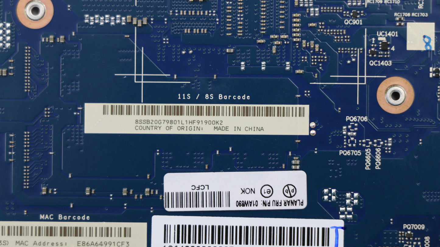 Lenovo Nok I58250U 8G Ytpm2 - 01AW890