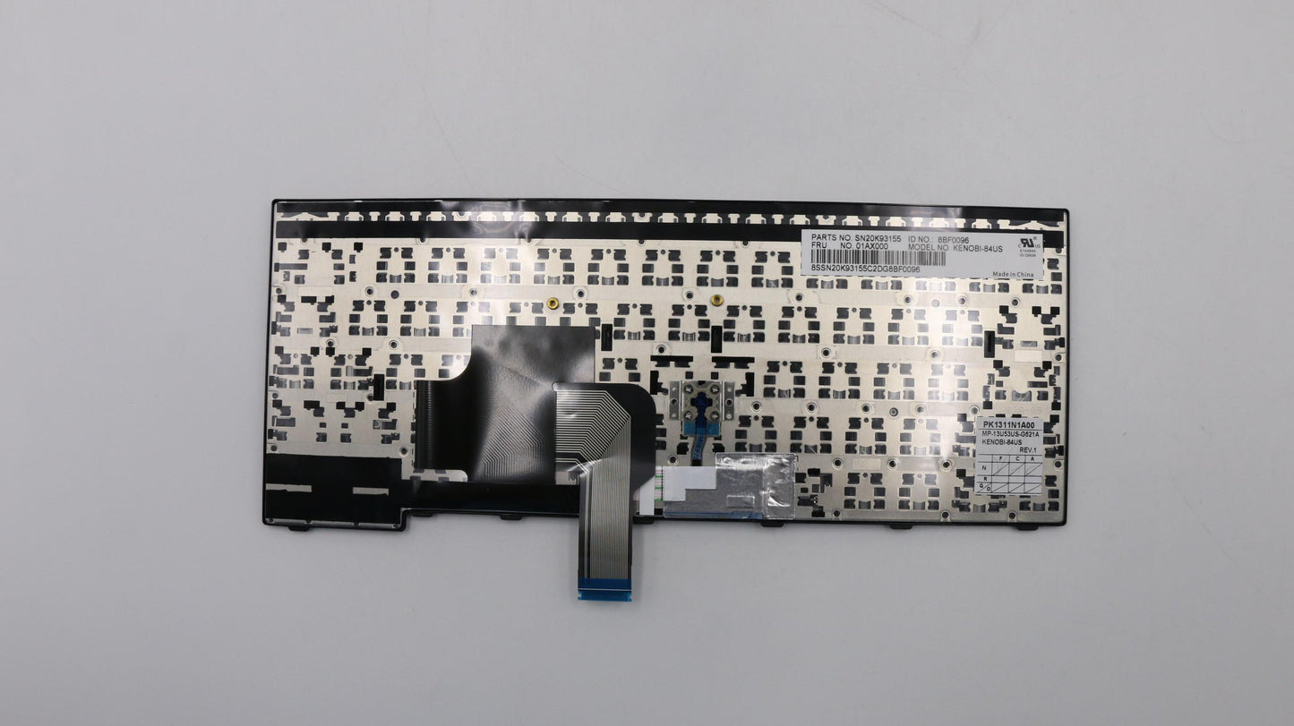 Lenovo (01AX000) Internal Keyboard, USA English, Non-Backlit