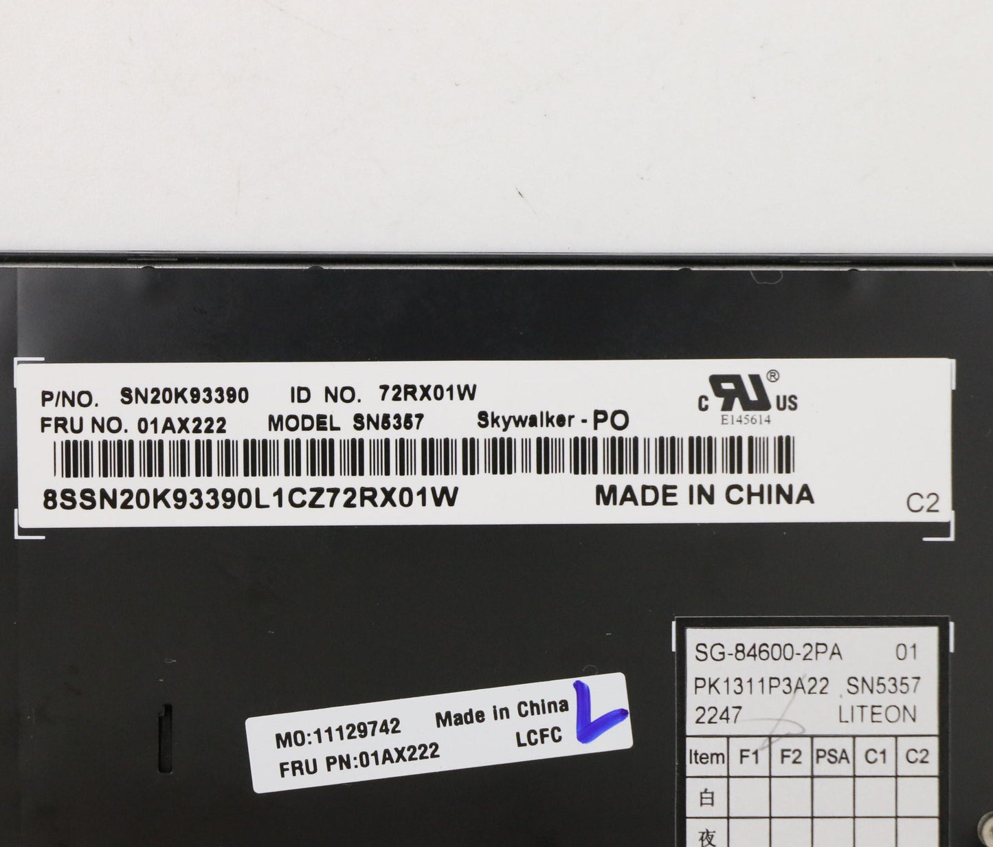 Lenovo Skywalkerkbd,Pt,Ltn - 01AX222