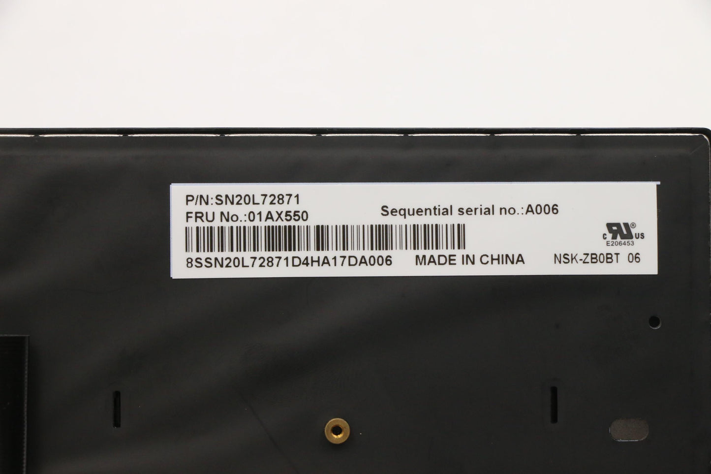 Lenovo Ct470 Keyboard Pt Dfn Bl - 01AX550