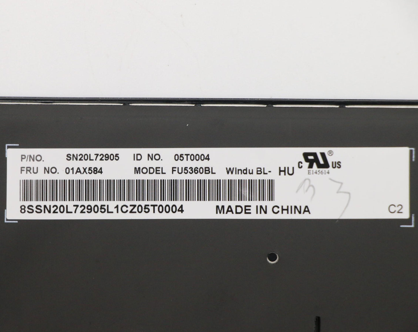 Lenovo Ct470 Keyboard Hu Ltn Bl - 01AX584