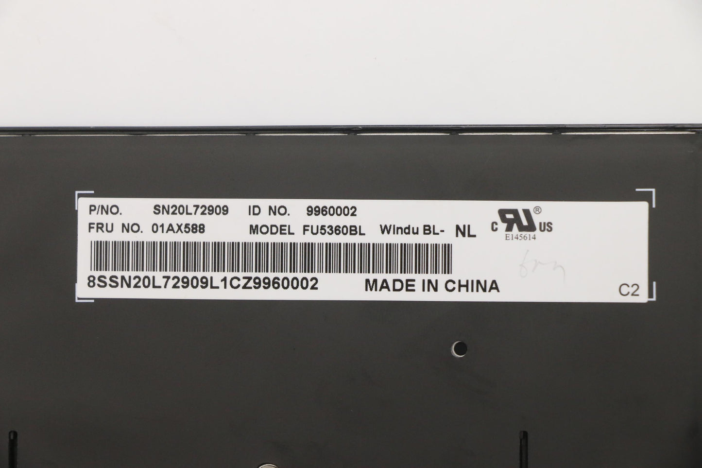Lenovo Ct470 Keyboard Nl Ltn Bl - 01AX588