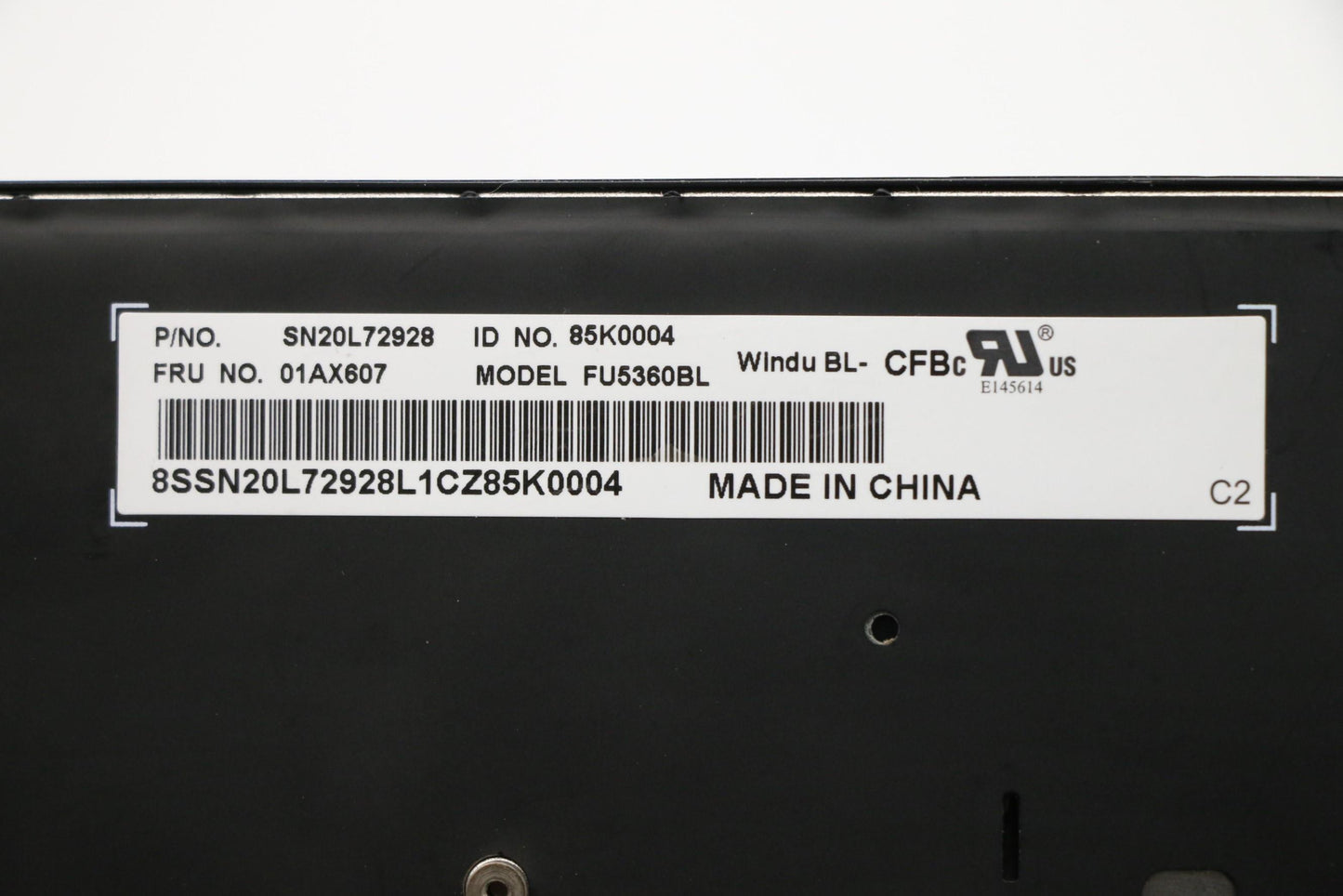 Lenovo Ct470 Keyboard Cfb Ltn Bl - 01AX607
