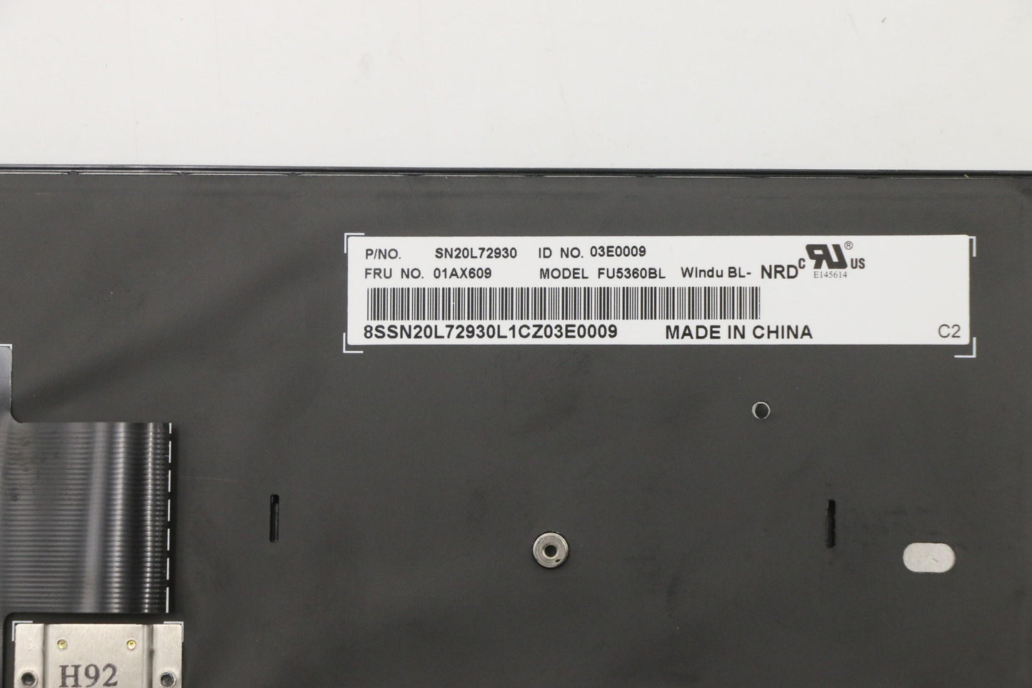 Lenovo Windu Keyboard, Ndc, Ltn Bl - 01AX609