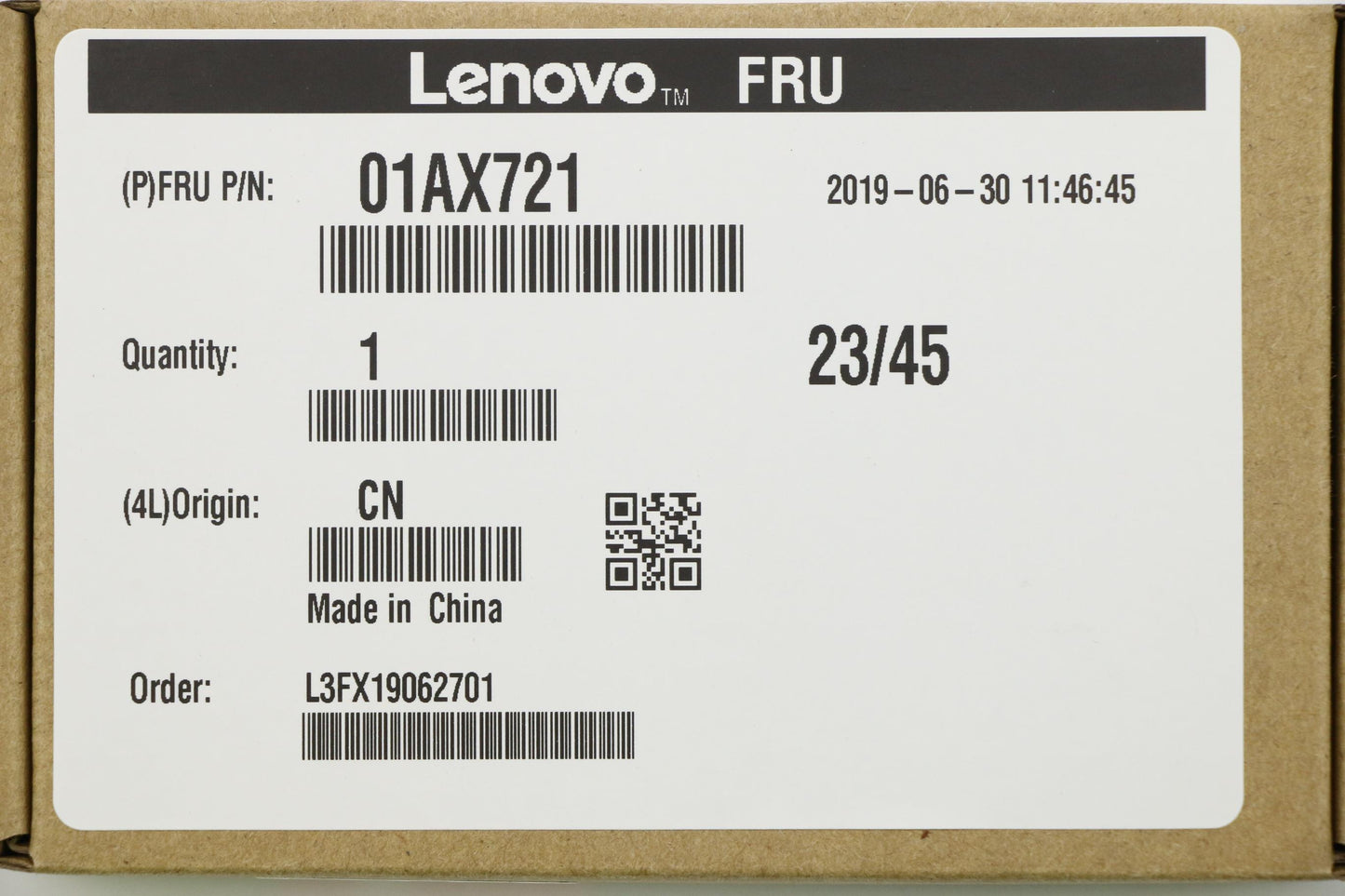 Lenovo Wireless, Cmb, In, 8265 Mp Vpr - 01AX721
