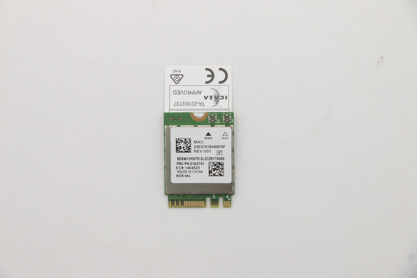 Lenovo Wirelesscmbltn8822Be Agn - 01AX741