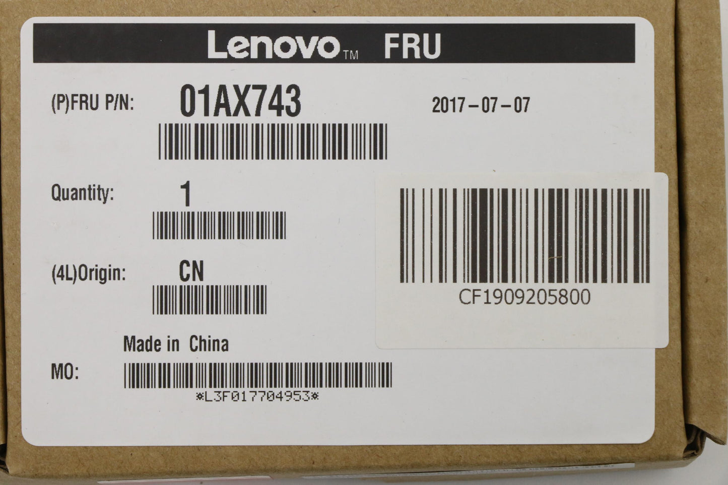 Lenovo Wireless, Cmb, Fbc, Xmm7161 - 01AX743