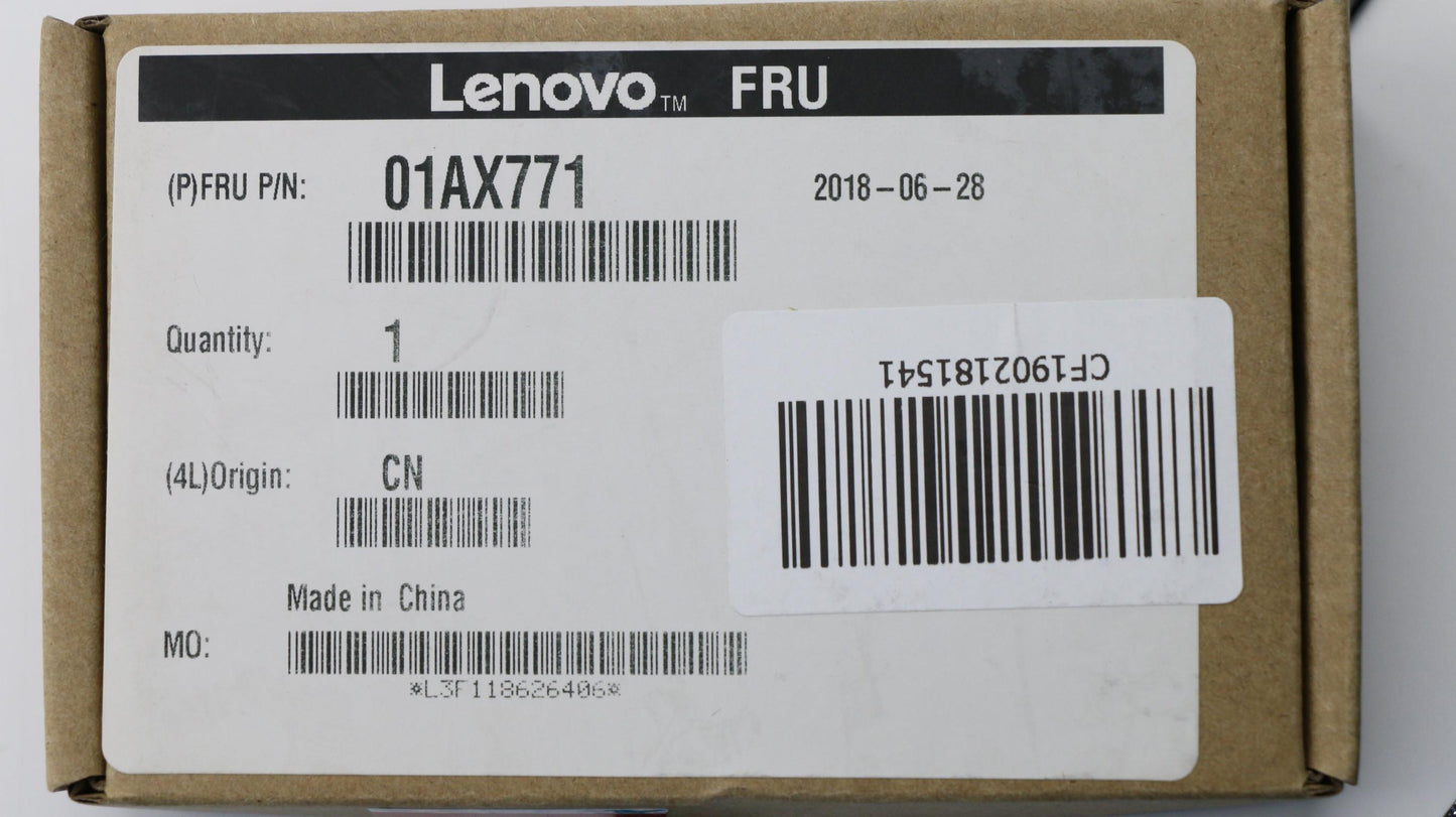 Lenovo (01AX771) Intel Thunder Peak 2 Wireless Module, 9260 2x2 AC + Bluetooth 5.0, PCIe, vPro, M.2