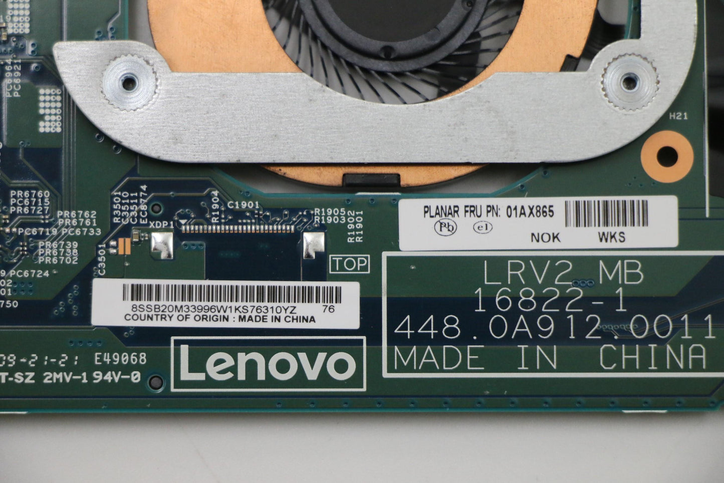 Lenovo Mb Nok I5-7200U Hd 8G Tpm2 Lrv - 01AX865