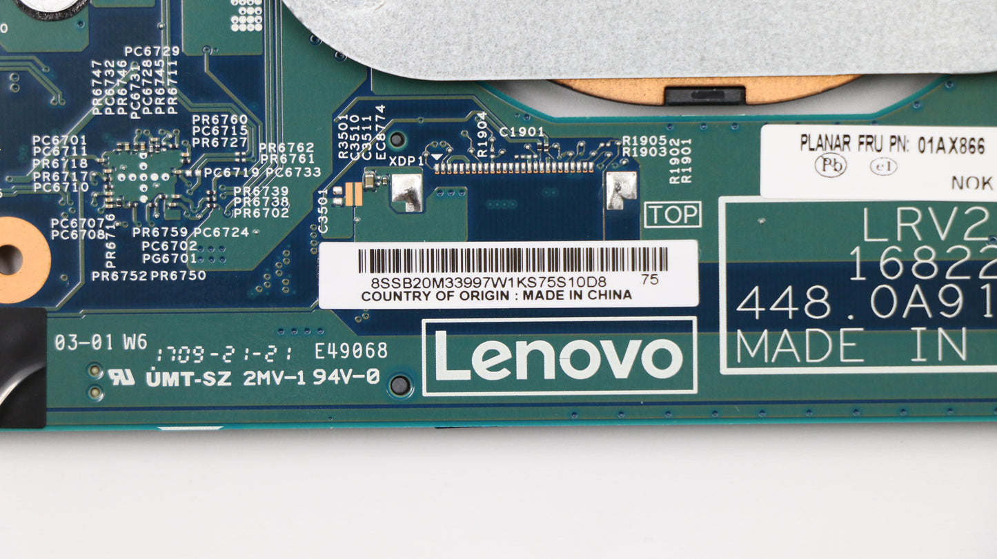 Lenovo Mb Nok I7-7500U Hd 8G Tpm2 Lrv - 01AX866