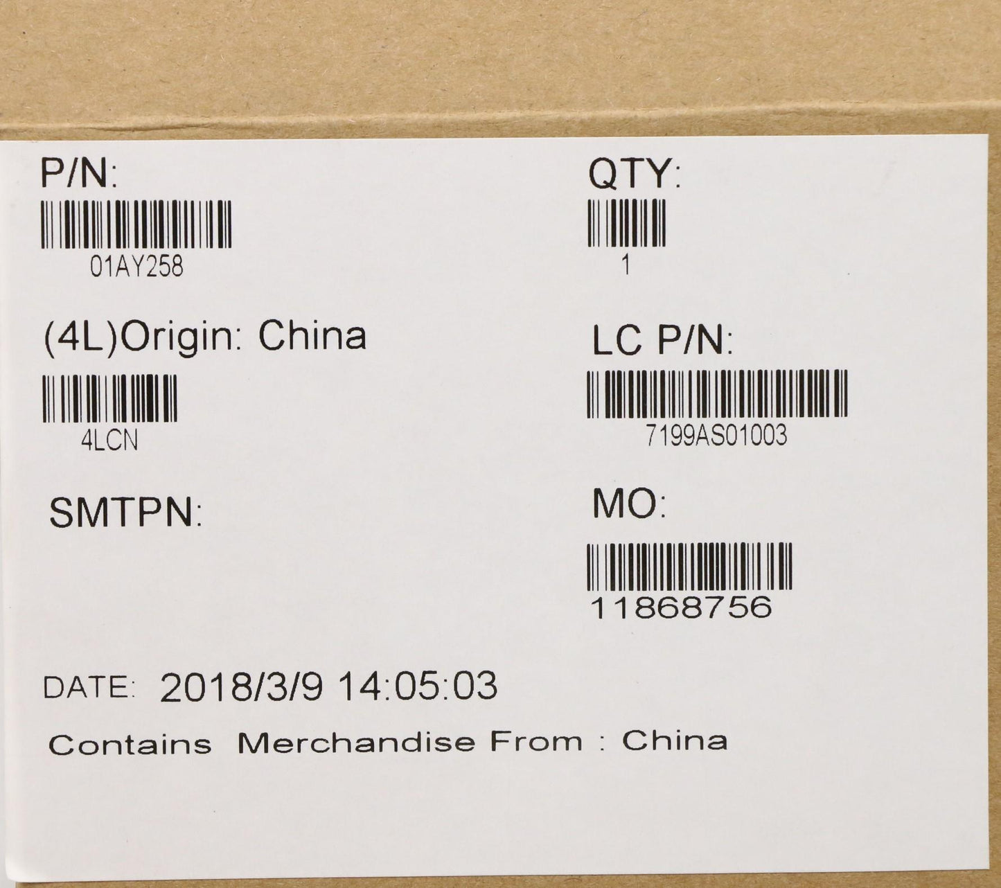 Lenovo Fru Speaker Luxshare - 01AY258